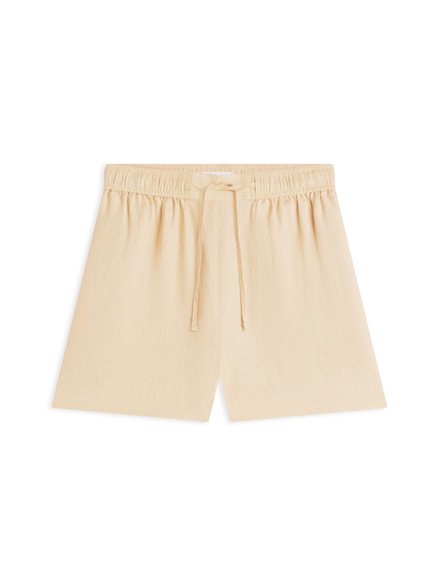 Leichte Leinenshorts mit Tunnelzug