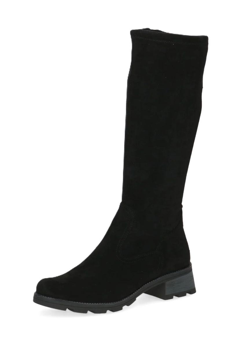 Kniehohe Stretch-Wildlederstiefel