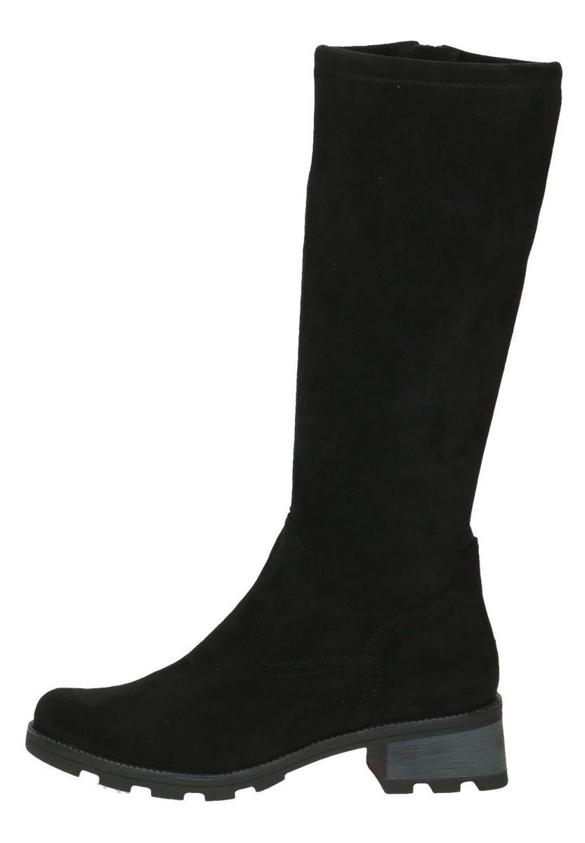 Kniehohe Stretch-Wildlederstiefel