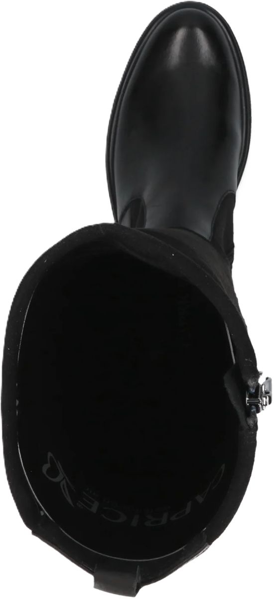 Caprice Stiefel, Blockabsatz, Zuglasche, für Damen, schwarz, 36