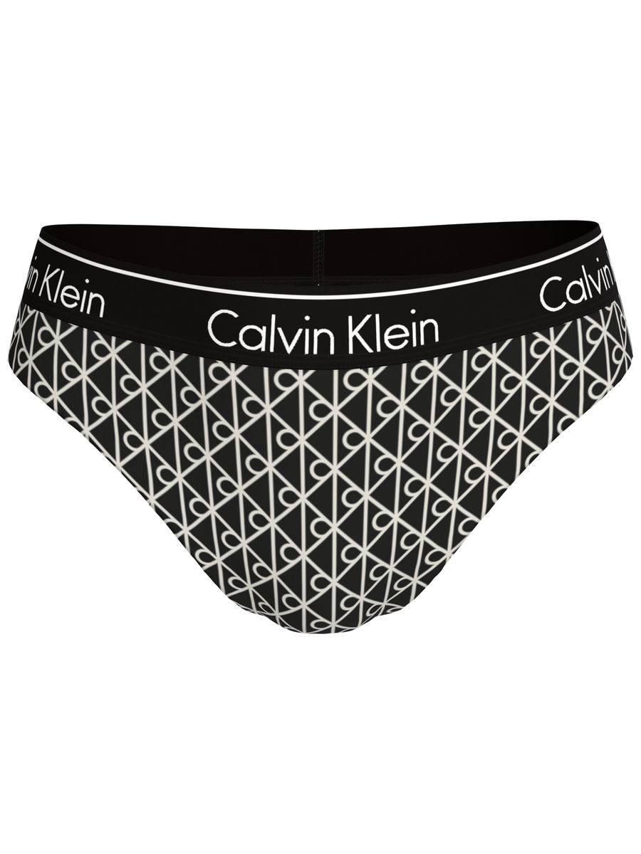 Triangel-Bikini-Top mit Logo-Muster