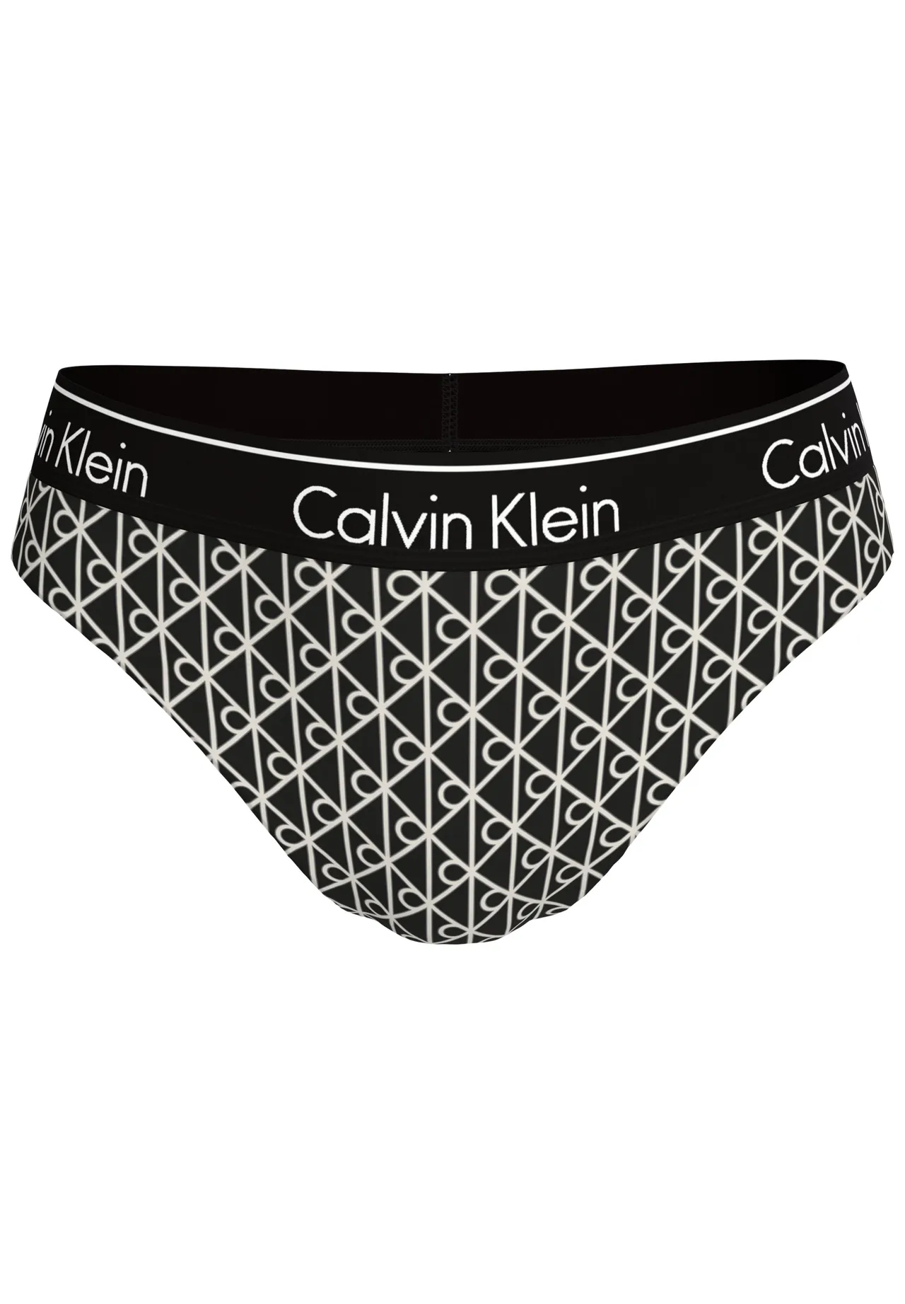 Bikinihose mit Monogramm-Print