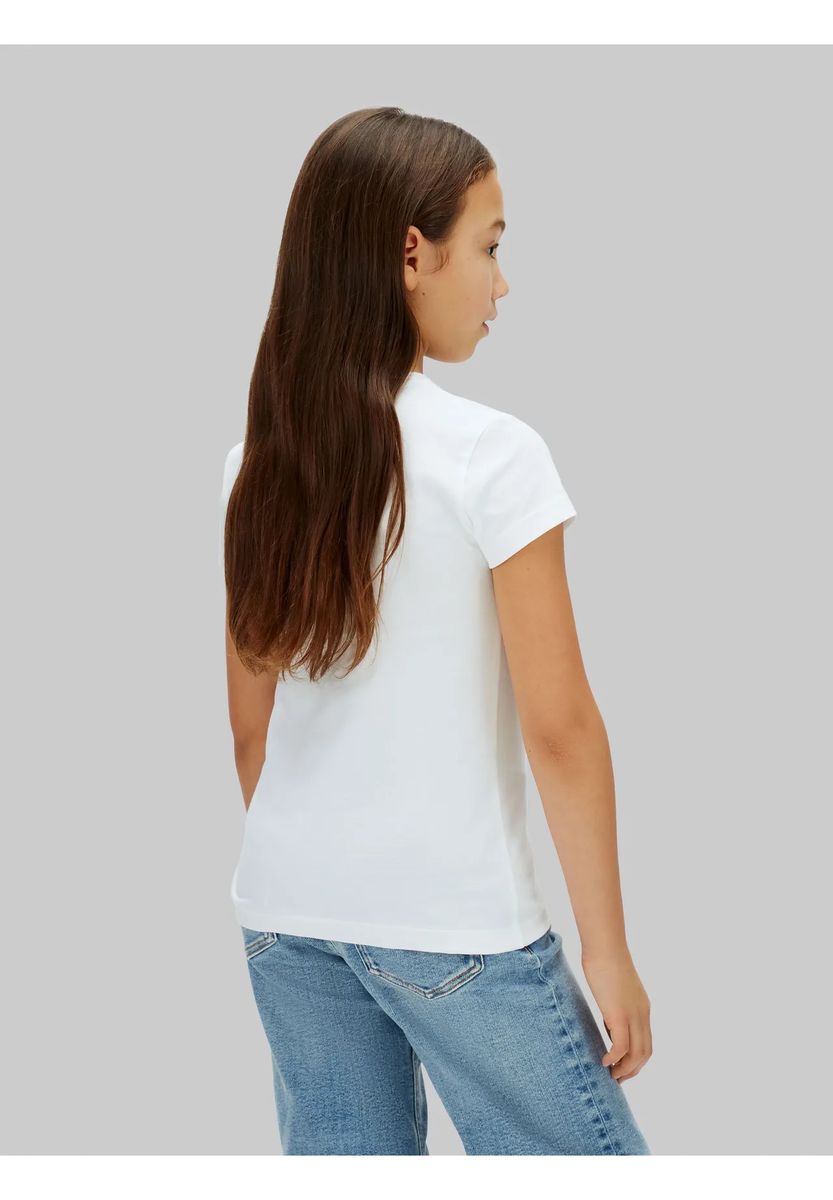 Kurzarm-Baumwollshirt mit floralem Print