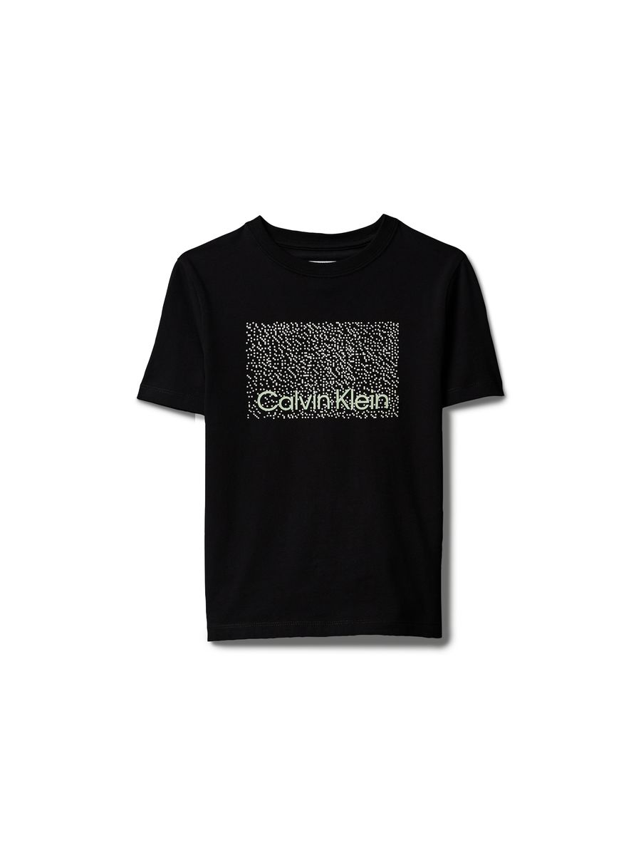 Baumwoll-T-Shirt mit Box-Logo-Grafik