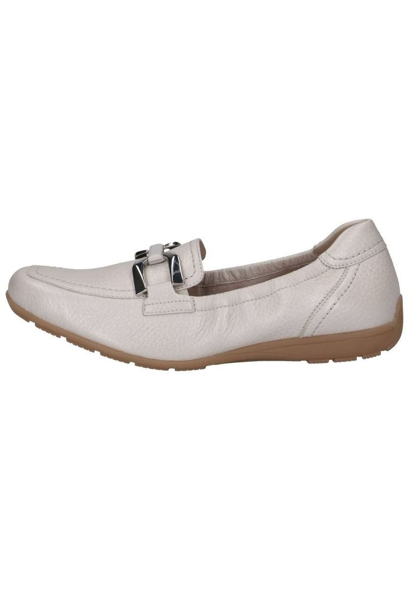 Damen Leder Slipper Loafer mit Schnalle