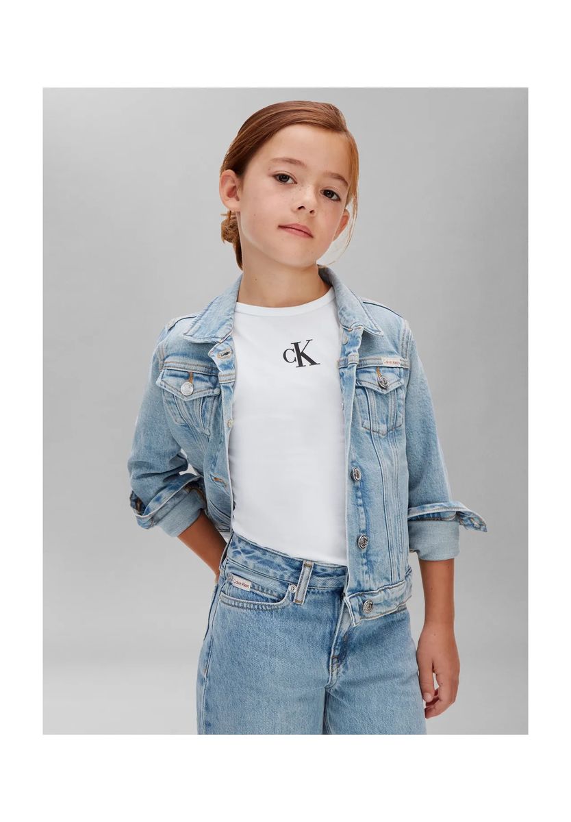 Wide-Leg Jeans aus festem Denim