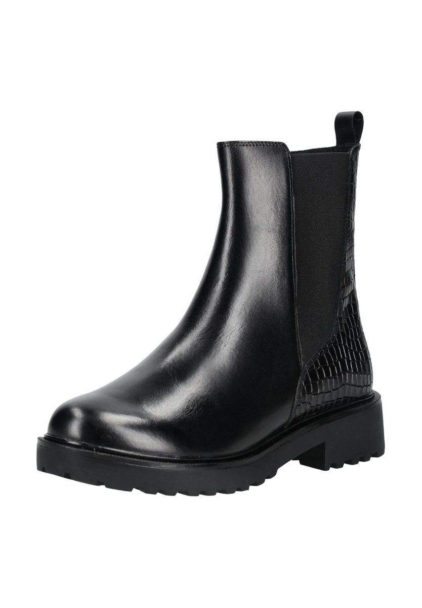 Caprice Leder/Textil Stiefelette, schwarz, 39