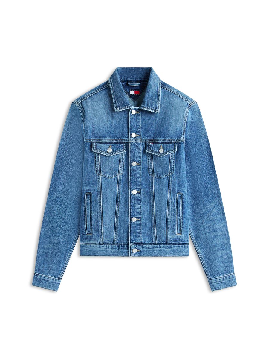 Klassische Denim-Truckerjacke