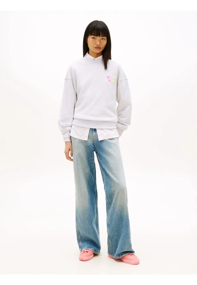 Bequemes Sweatshirt mit Grafik-Print