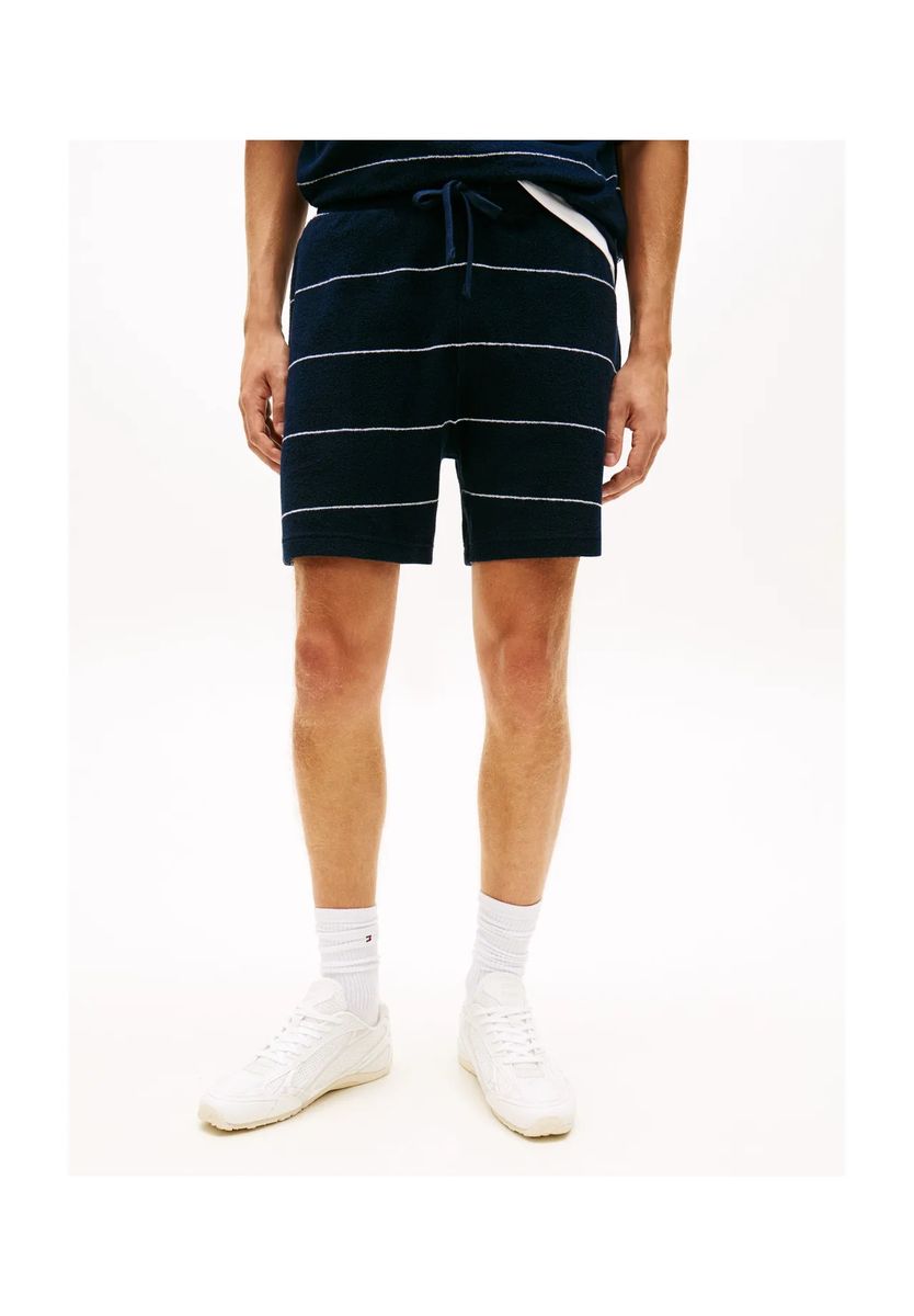 Gestreifte Legere Frottee-Shorts