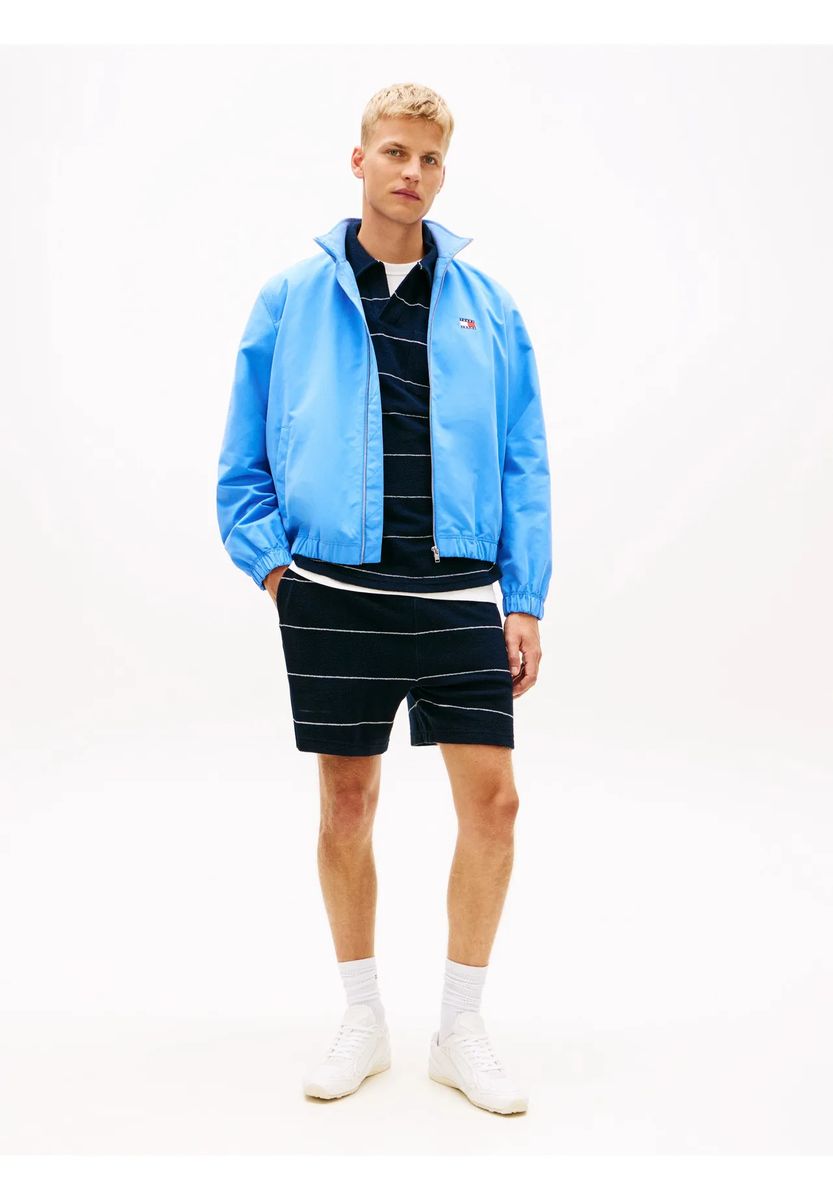 Gestreifte Legere Frottee-Shorts