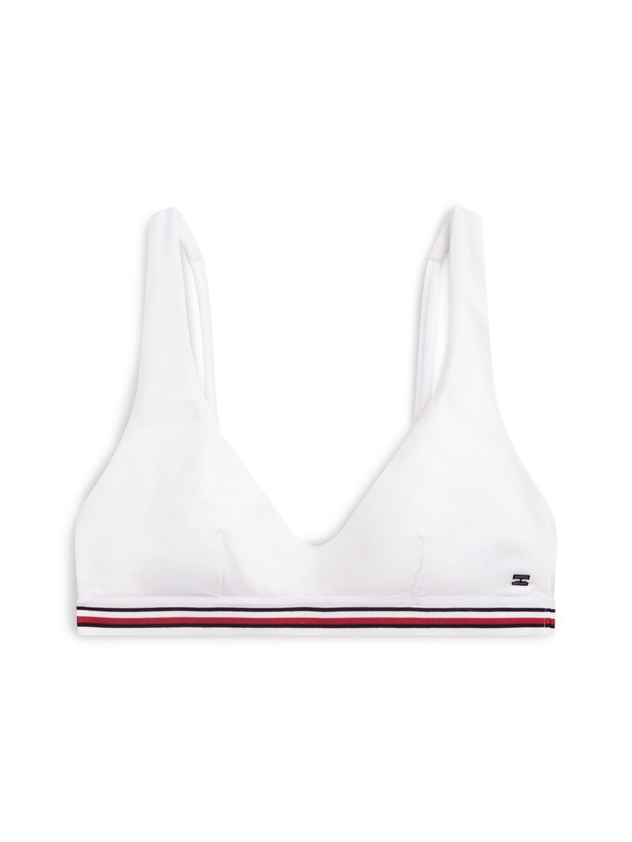 Sportliches Bustier-Bikini-Oberteil mit Streifen
