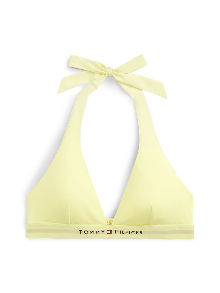 Neckholder-Top mit Logo-Unterbrustband