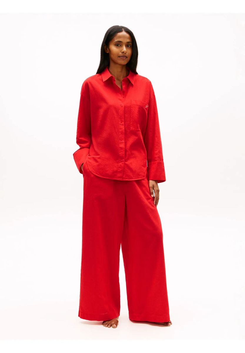 Lässiges Loungewear-Hemd aus Naturfasern