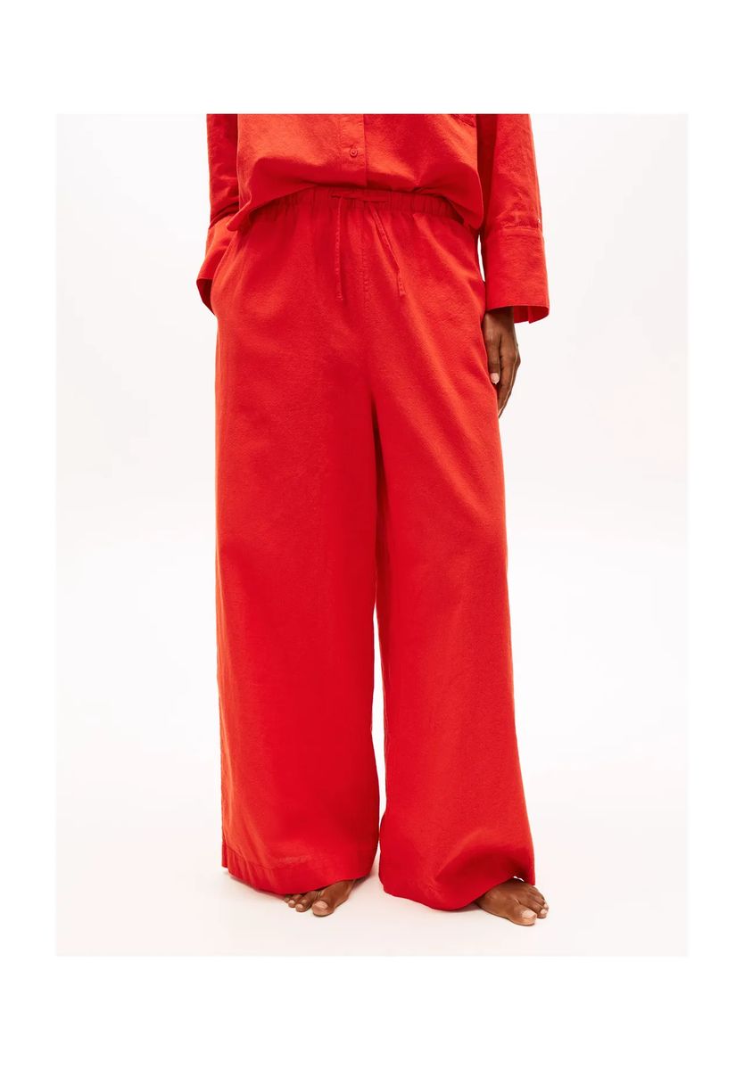 Loungewear-Hose mit weitem Bein