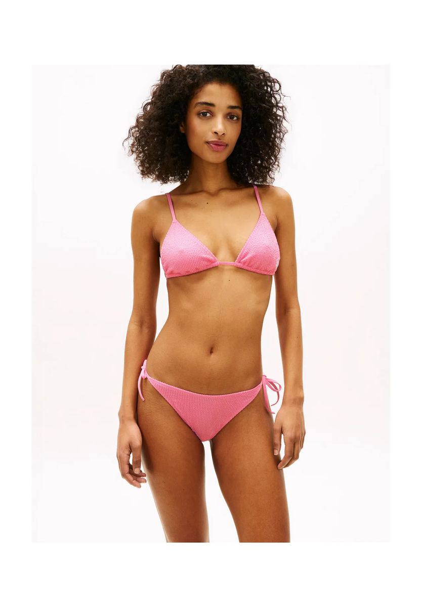 Strukturiertes Triangel-Bikini-Oberteil