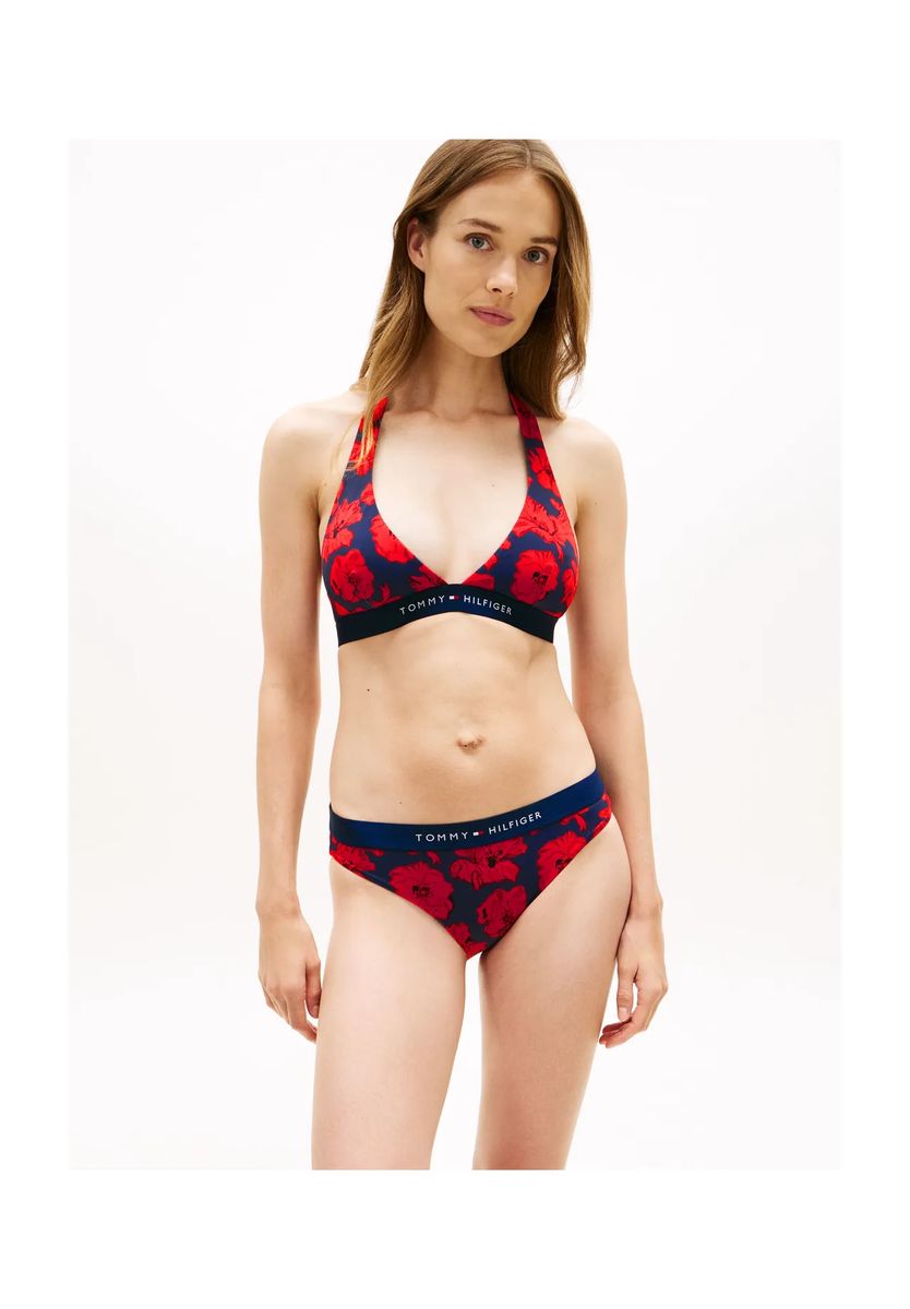 Bikini-Set mit Blumenmuster und Neckholder
