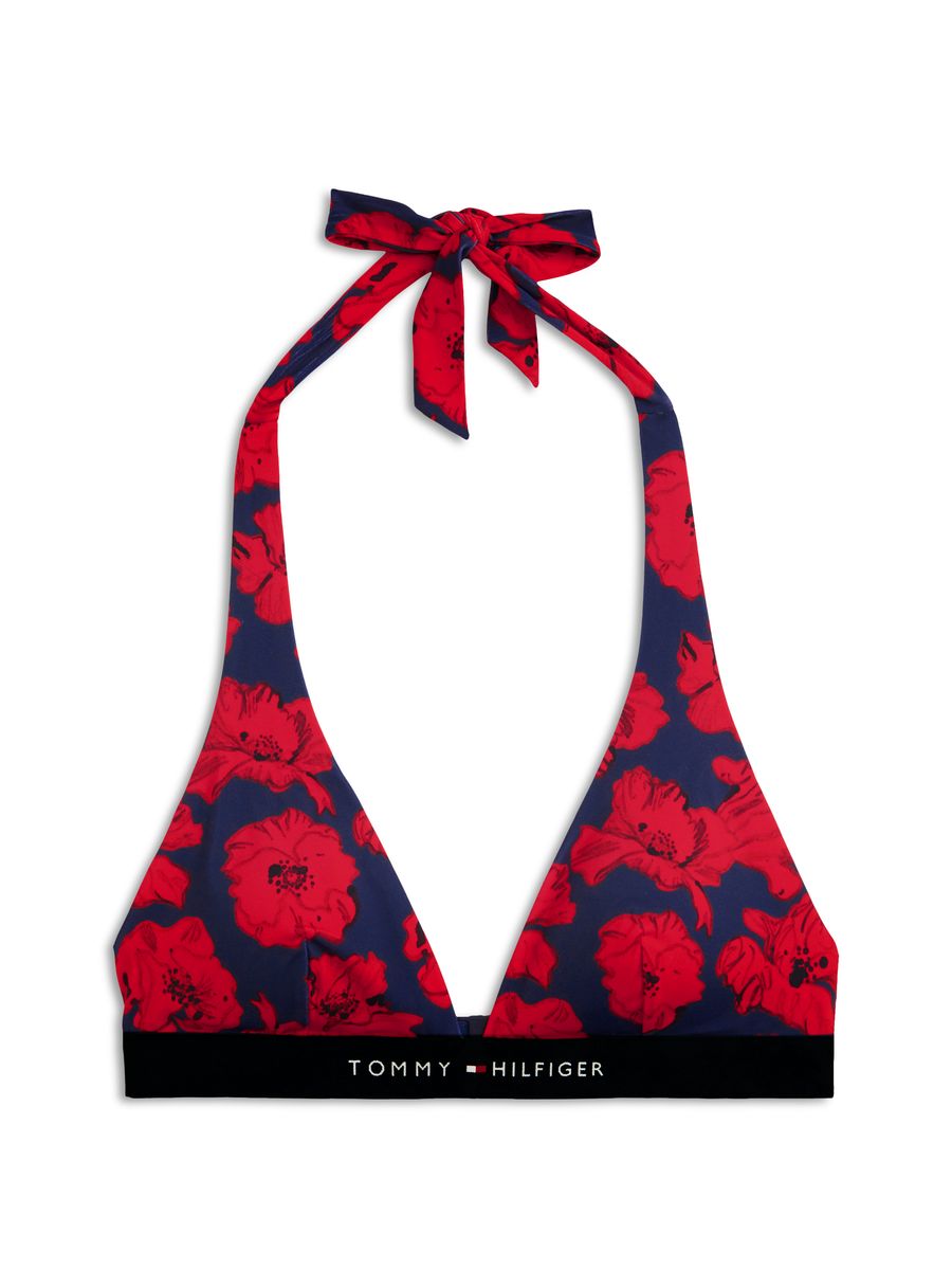 Bikini-Set mit Blumenmuster und Neckholder