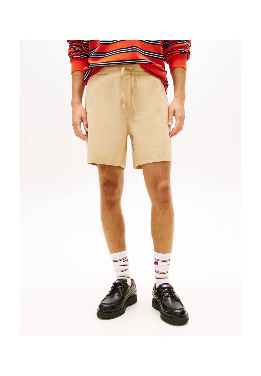Lässige Twill-Shorts mit Tunnelzug