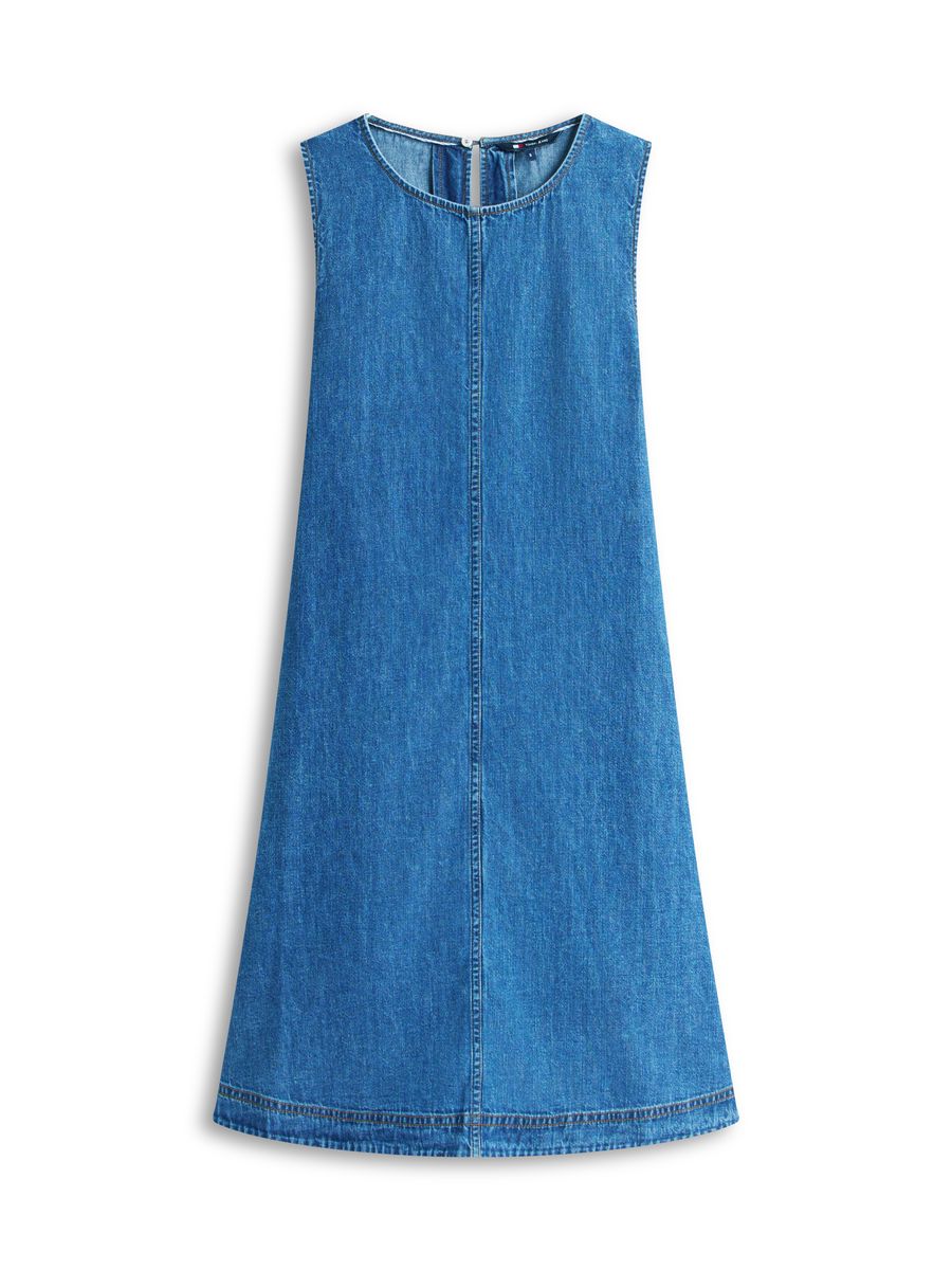 A-Linien-Jeanskleid mit Taschen