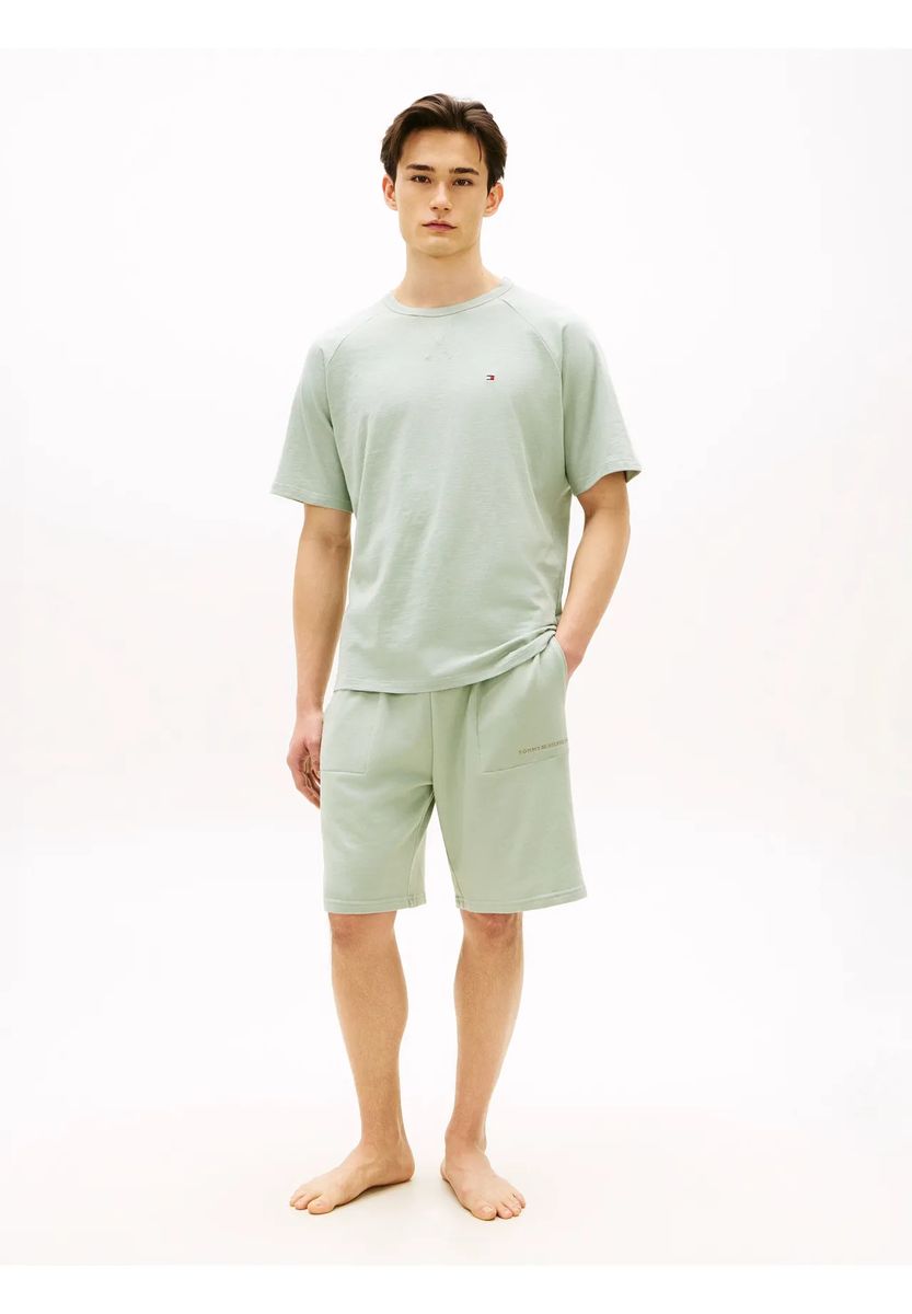 Locker geschnittene Lounge-Shorts aus Baumwolle