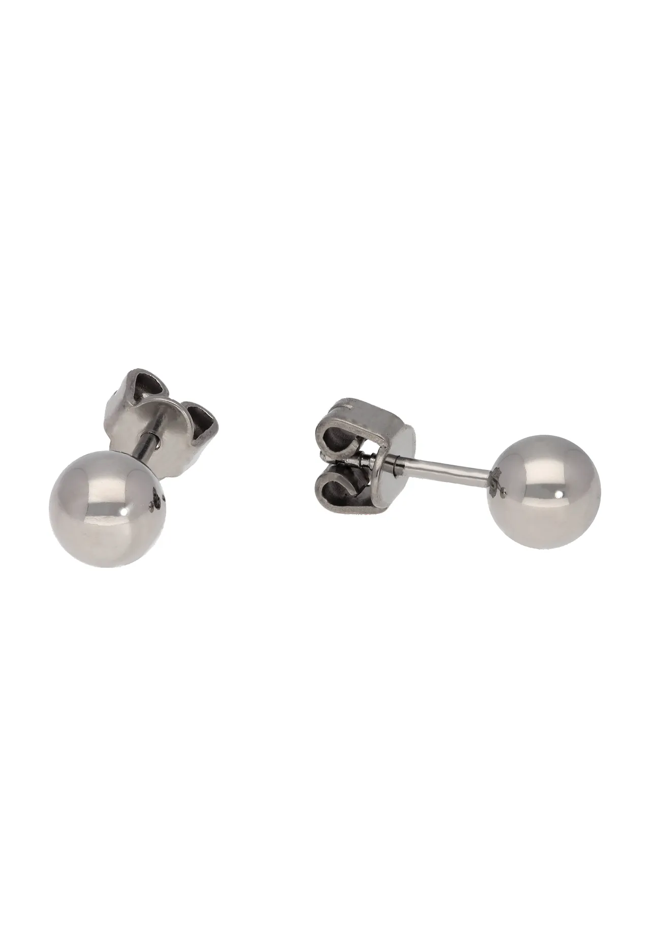 Schlichte Kugelohrstecker aus Titan