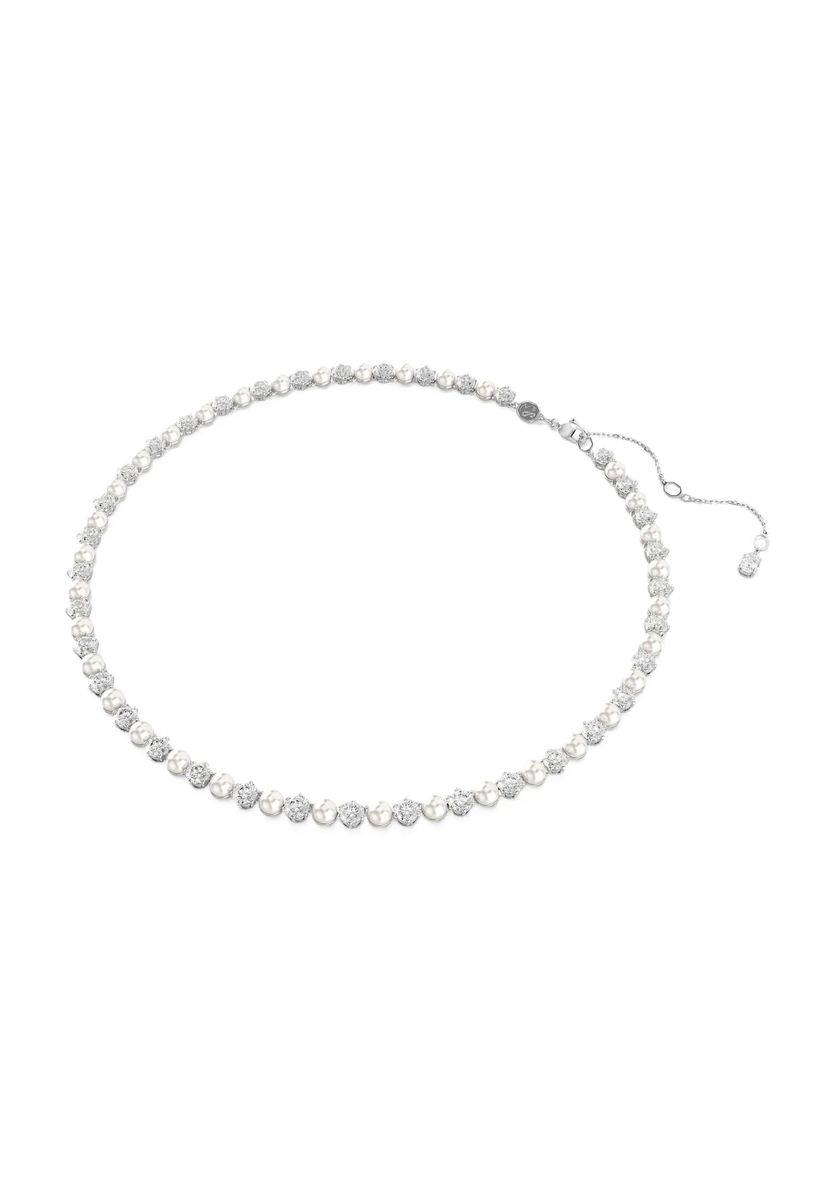 Matrix Halskette mit Perlen und Zirkonia