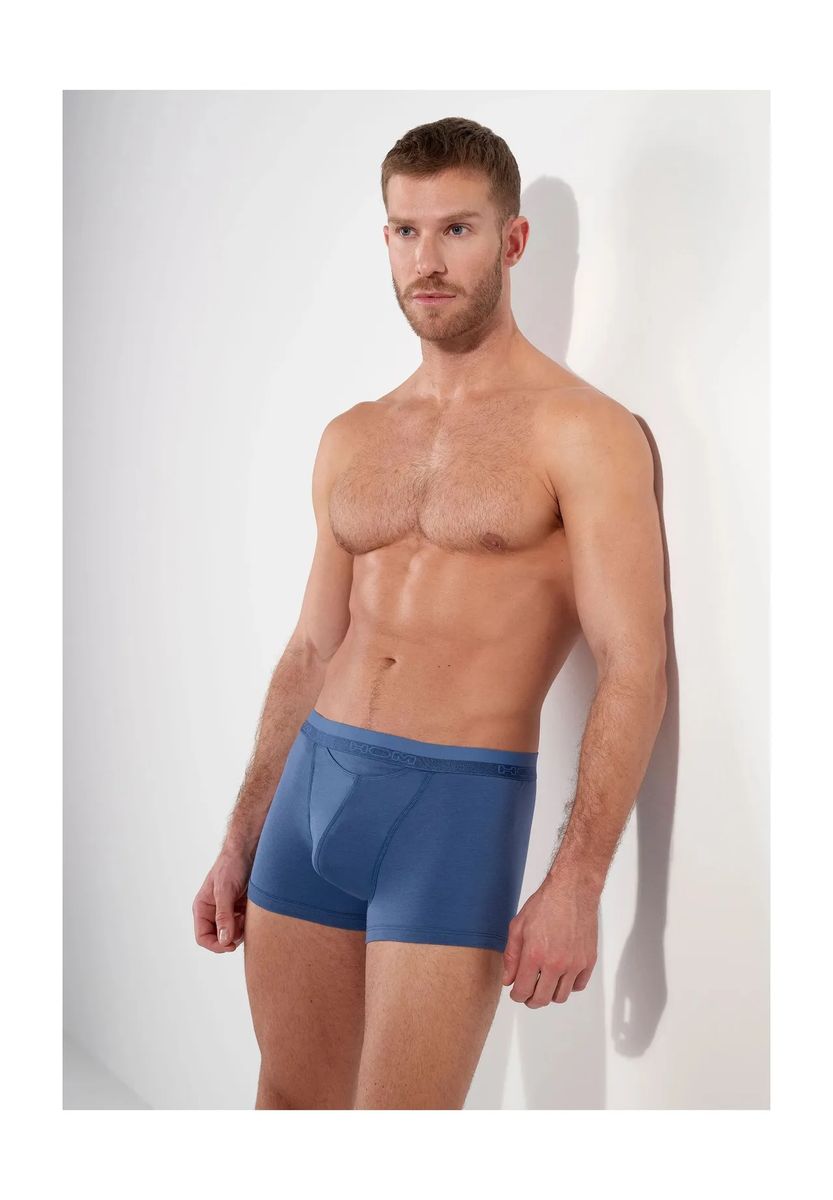 Retro-Boxershorts mit horizontalem Eingriff