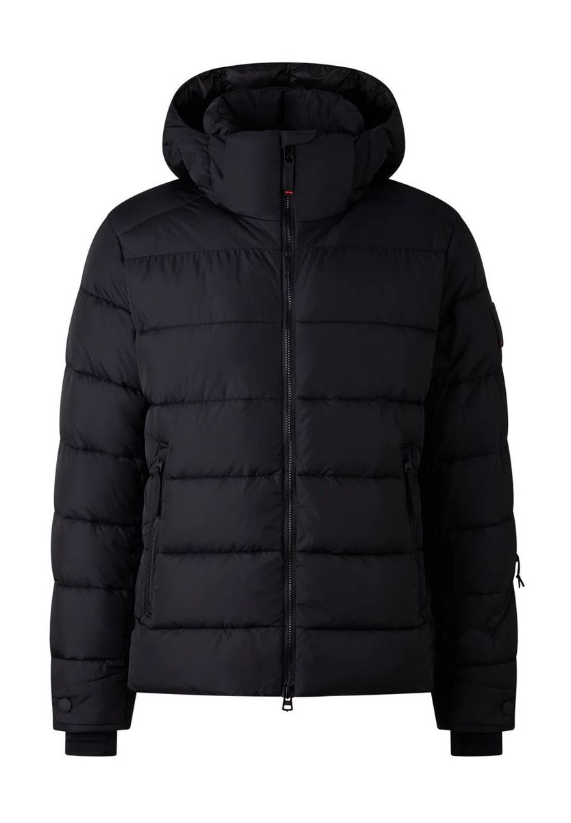 Wattierte wasserabweisende Skijacke mit Kapuze