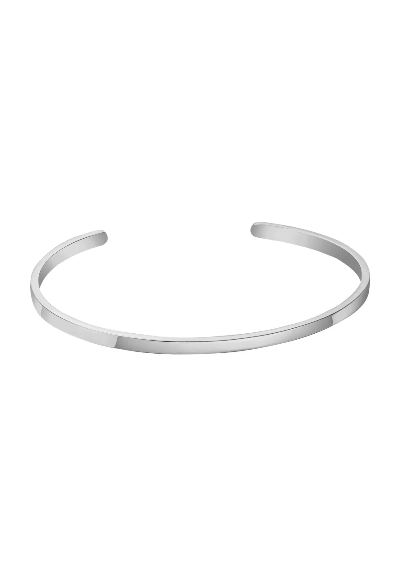Minimalistischer polierter Edelstahl-Armreif