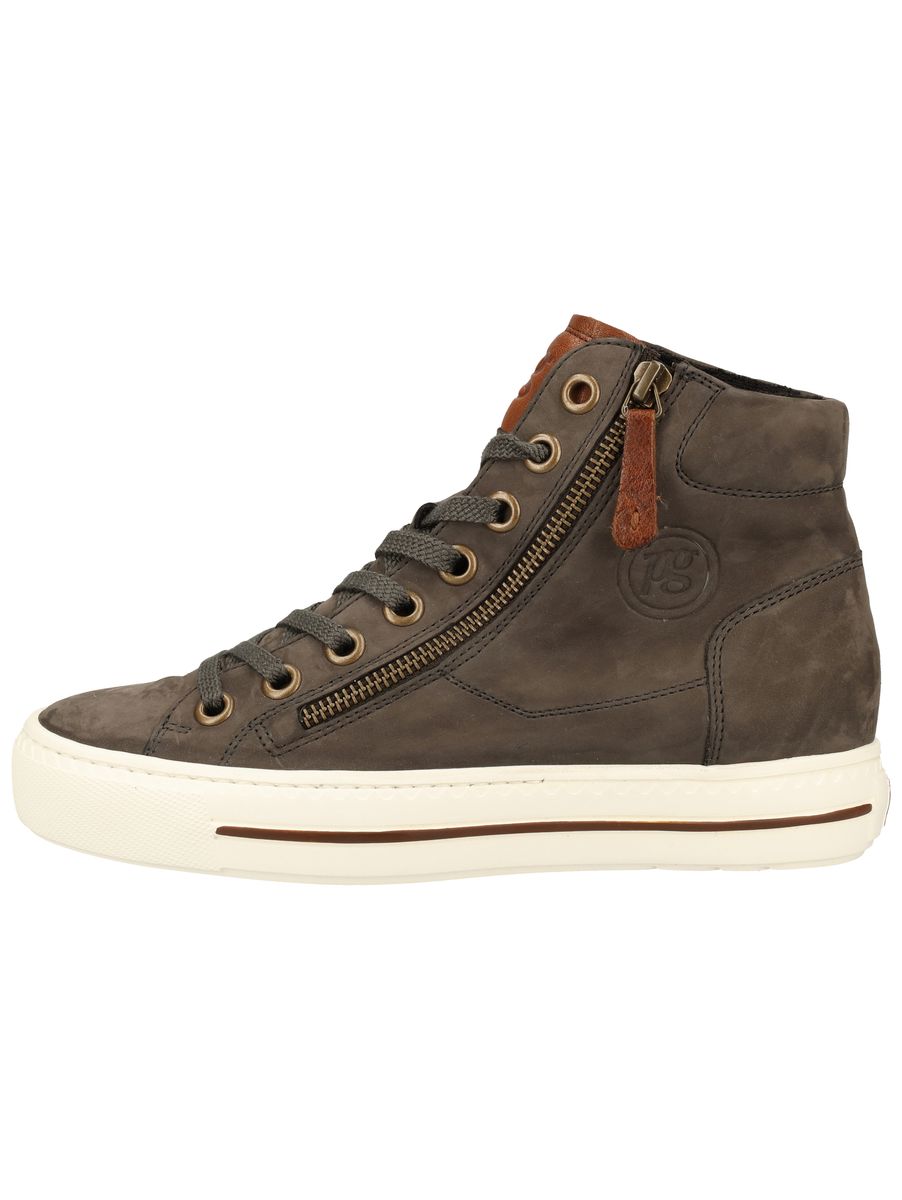 High-Top-Sneaker aus Nubukleder