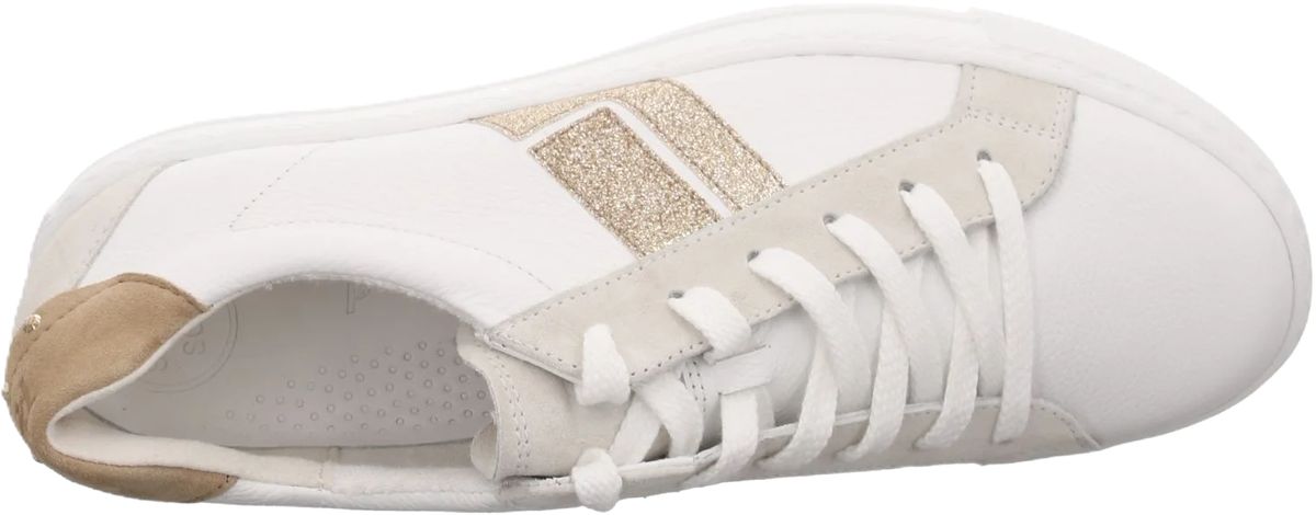 Plateau-Sneaker mit glitzernden Seitenstreifen