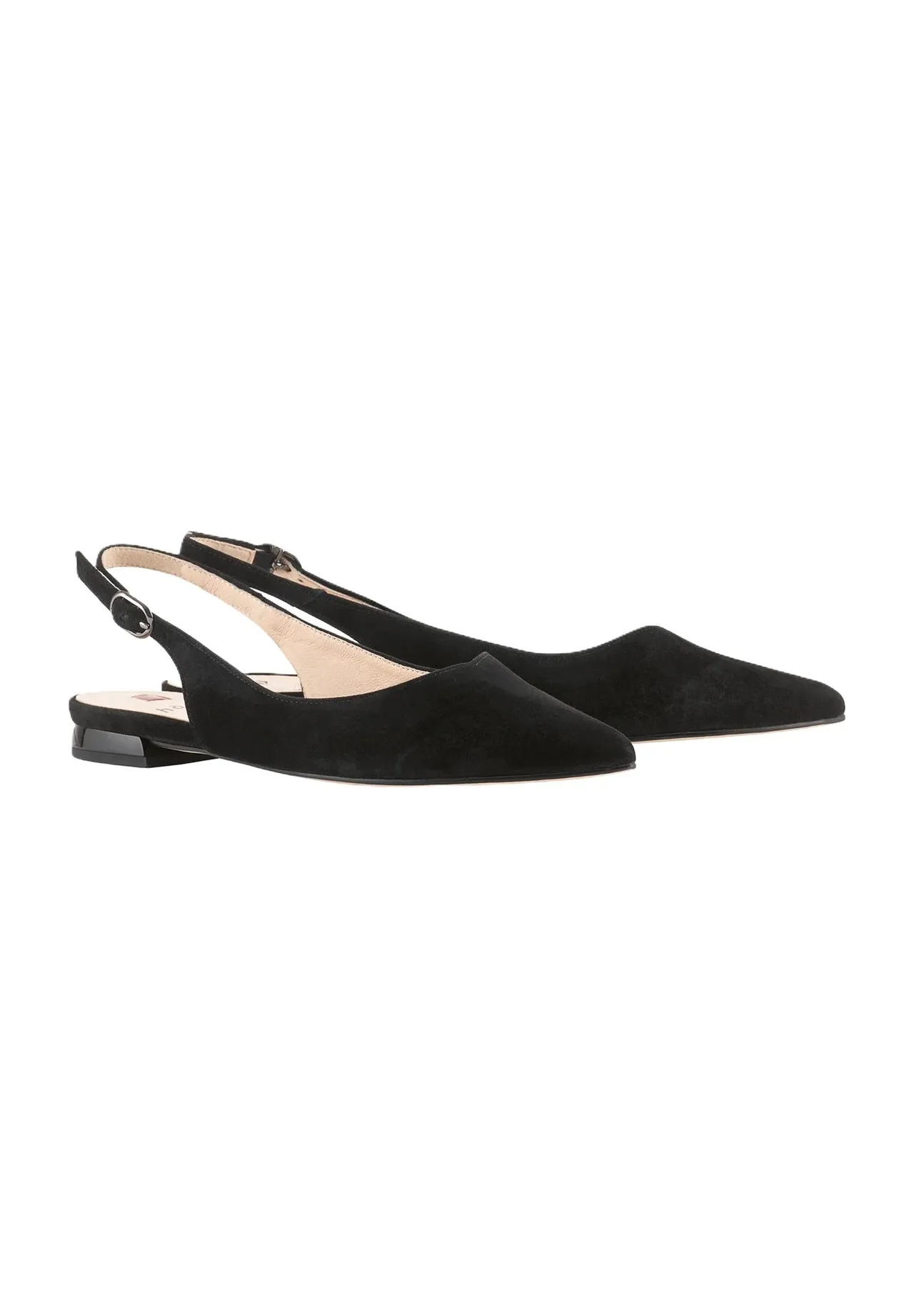 Elegante Slingback-Ballerinas aus Veloursleder