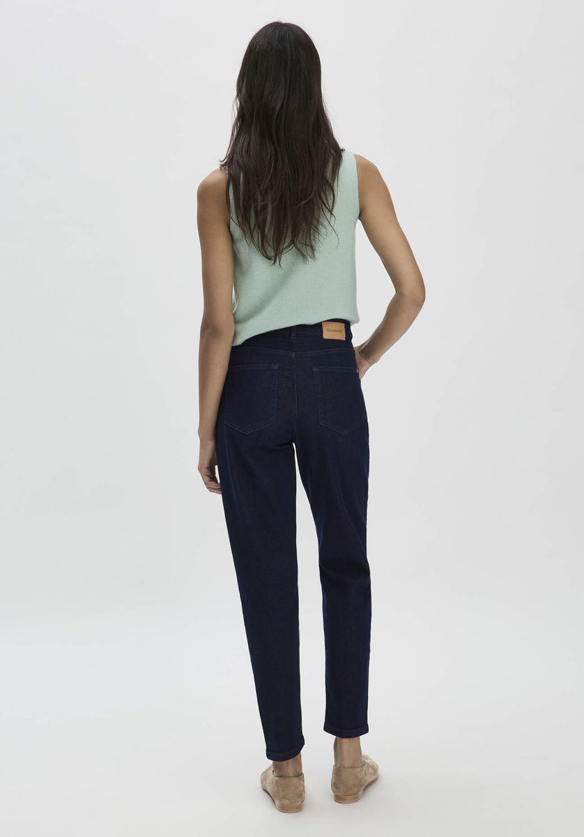 High-Waist-Jeans mit Barrel-Leg-Schnitt