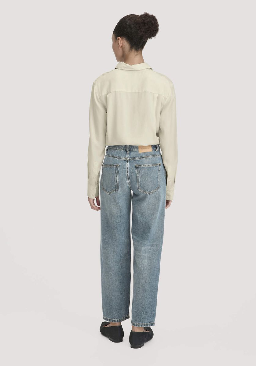 High-Waist Barrel-Leg-Jeans
