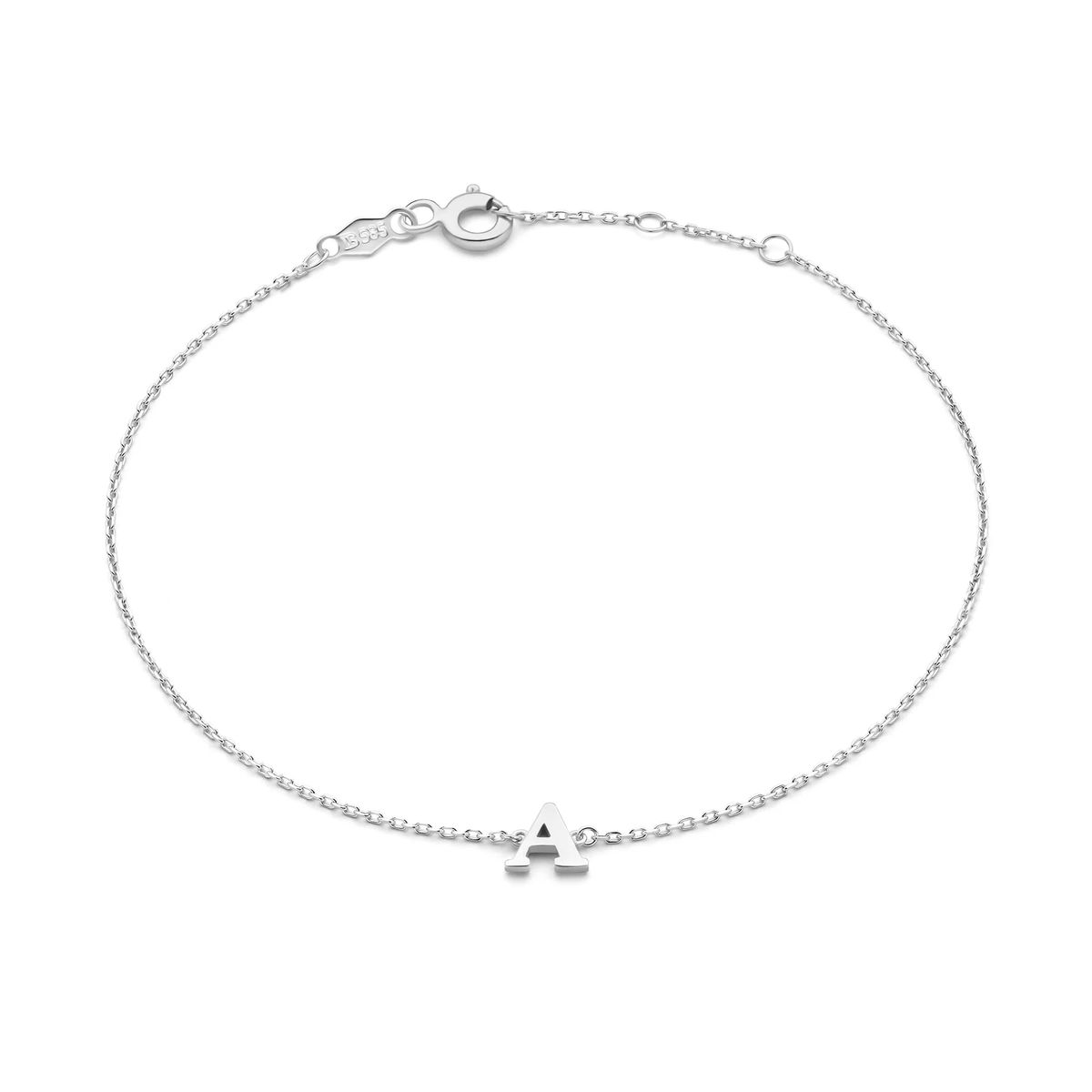 Filigranes Armband mit Buchstabe A