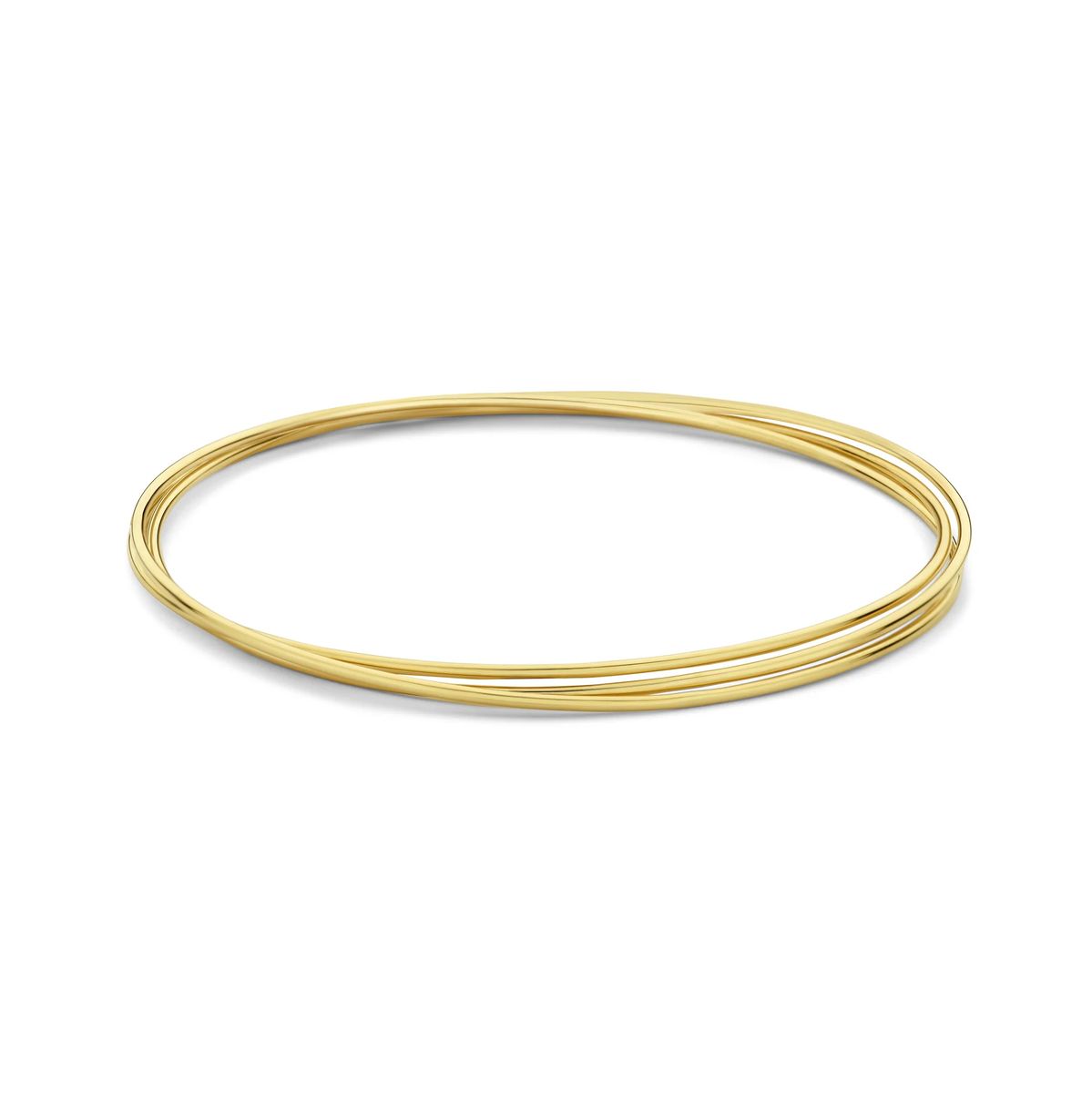 Elegantes Dreier-Set Polierte Armreifen