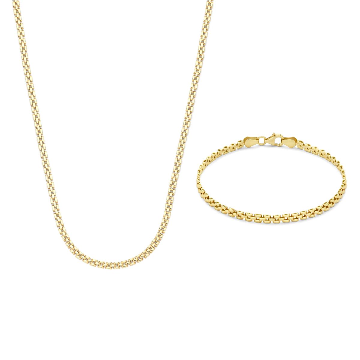 Klassisches 14-Karat Gold-Schmuckset