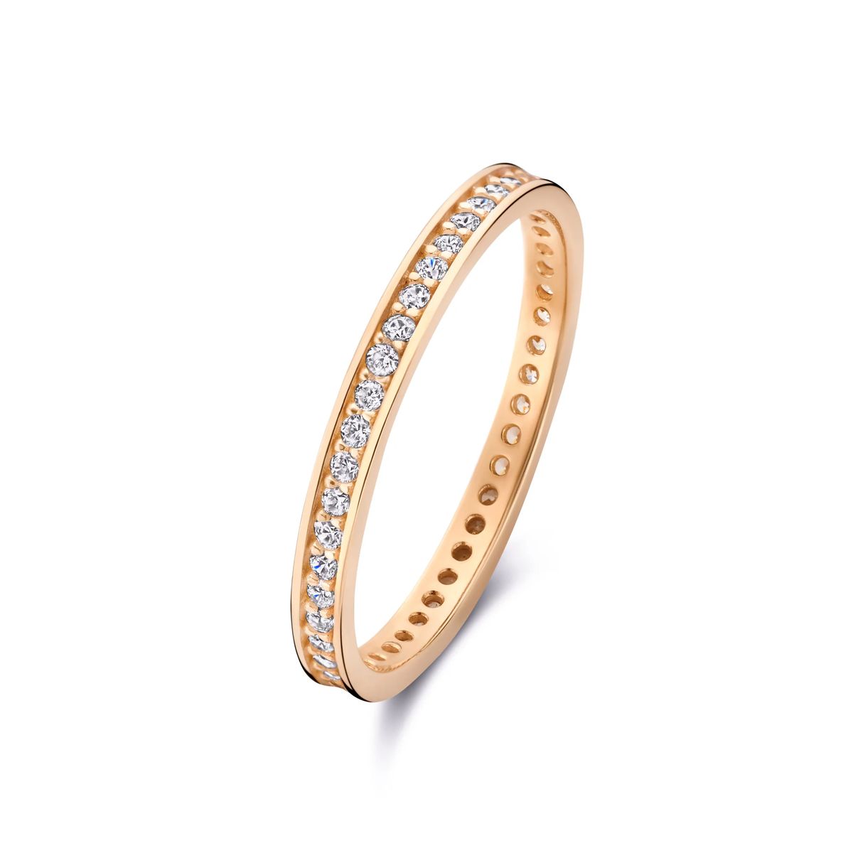 Minimalistischer Eternity-Ring aus Roségold