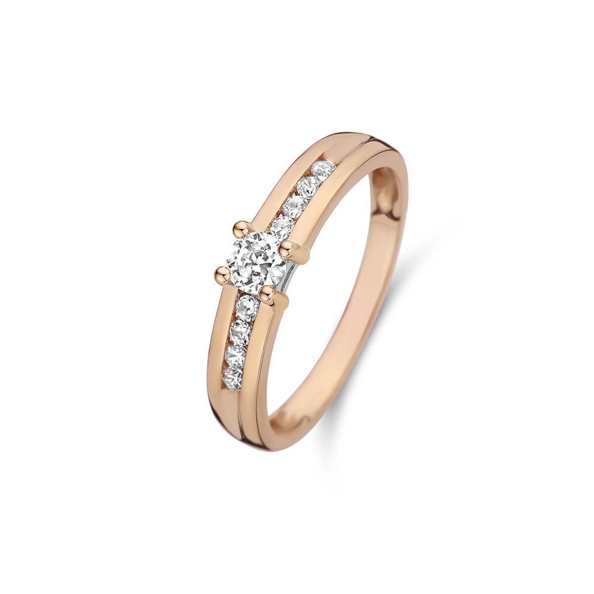 Eleganter Zirkonia Pavé-Bandring
