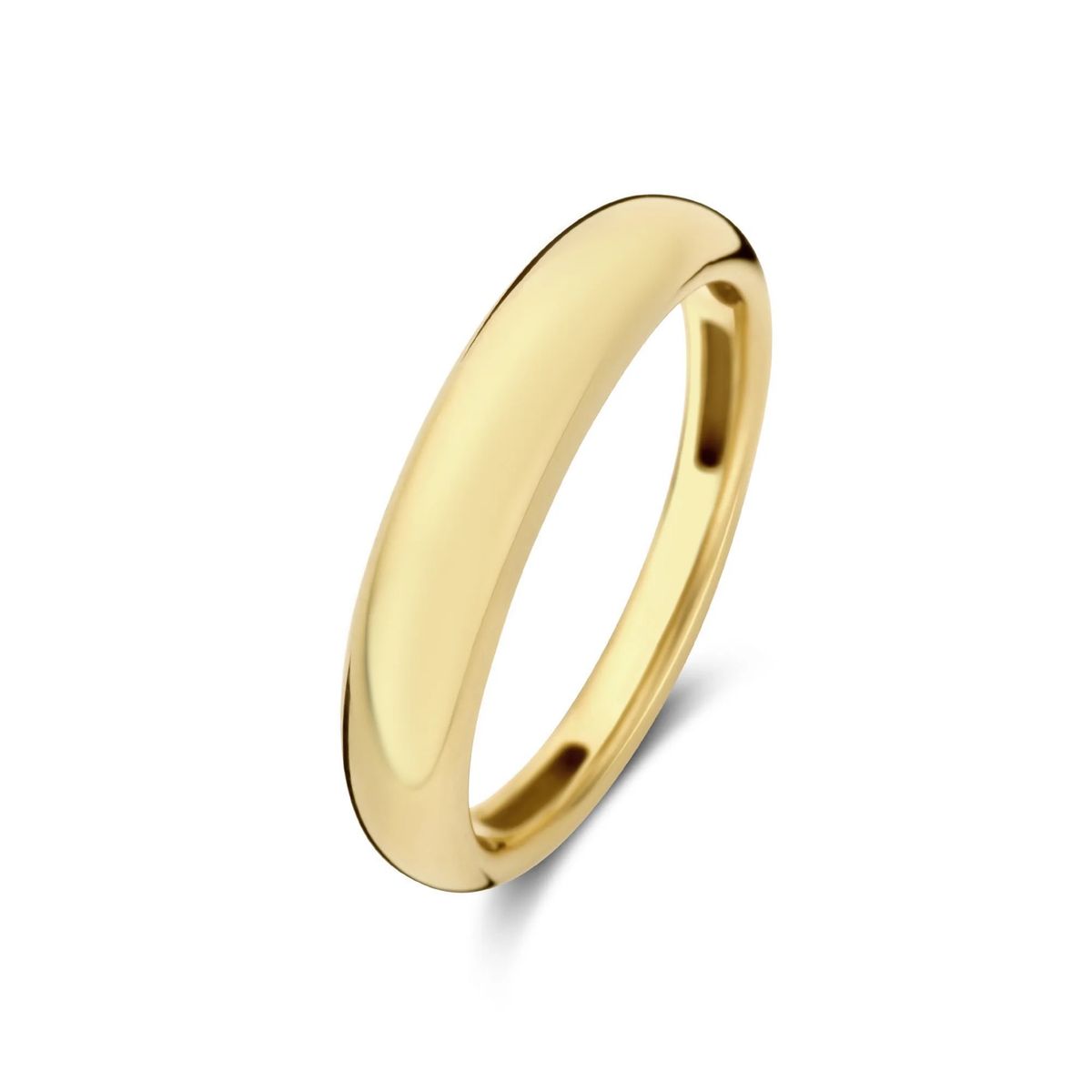 Minimalistischer polierter Bandring