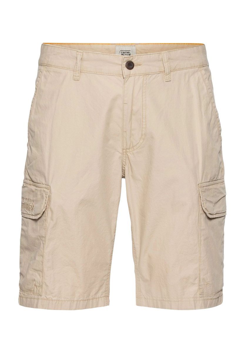 Herren Beige Regular Fit Cargo Shorts