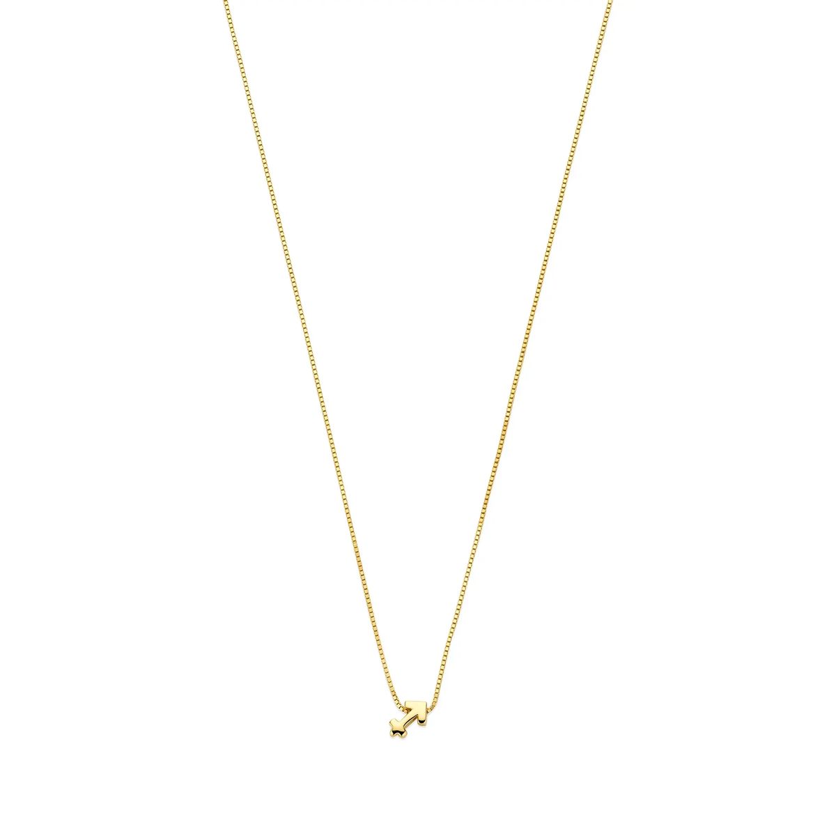 Minimalistische Goldkette mit Schütze Sternzeichen