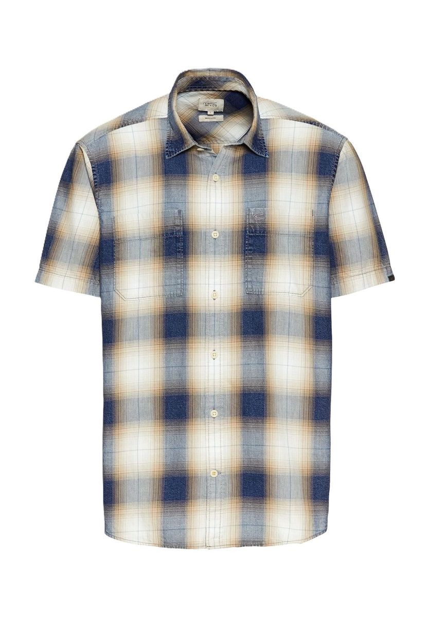 Lässiges Kurzarmhemd mit Karomuster