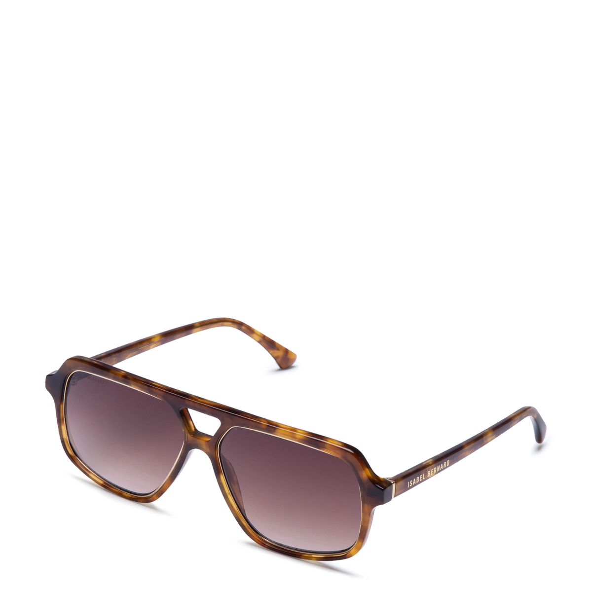 Camille Aviator Sonnenbrille in Schildpatt