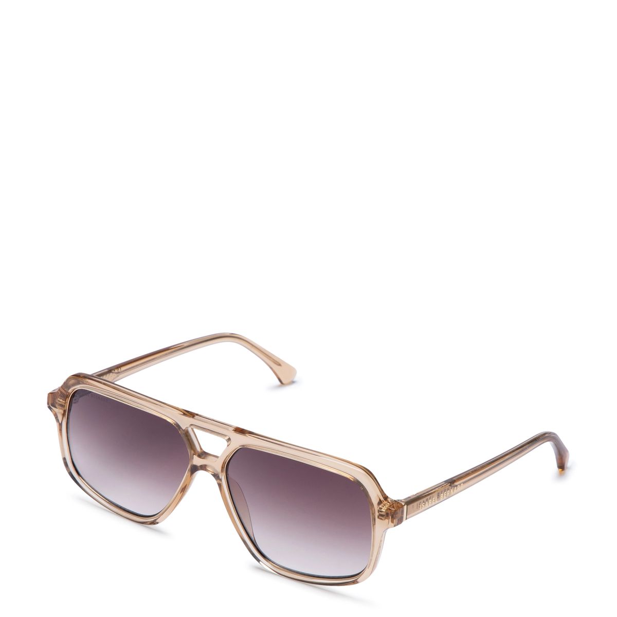 Transparente Aviator-Sonnenbrille mit Verlaufsgläsern