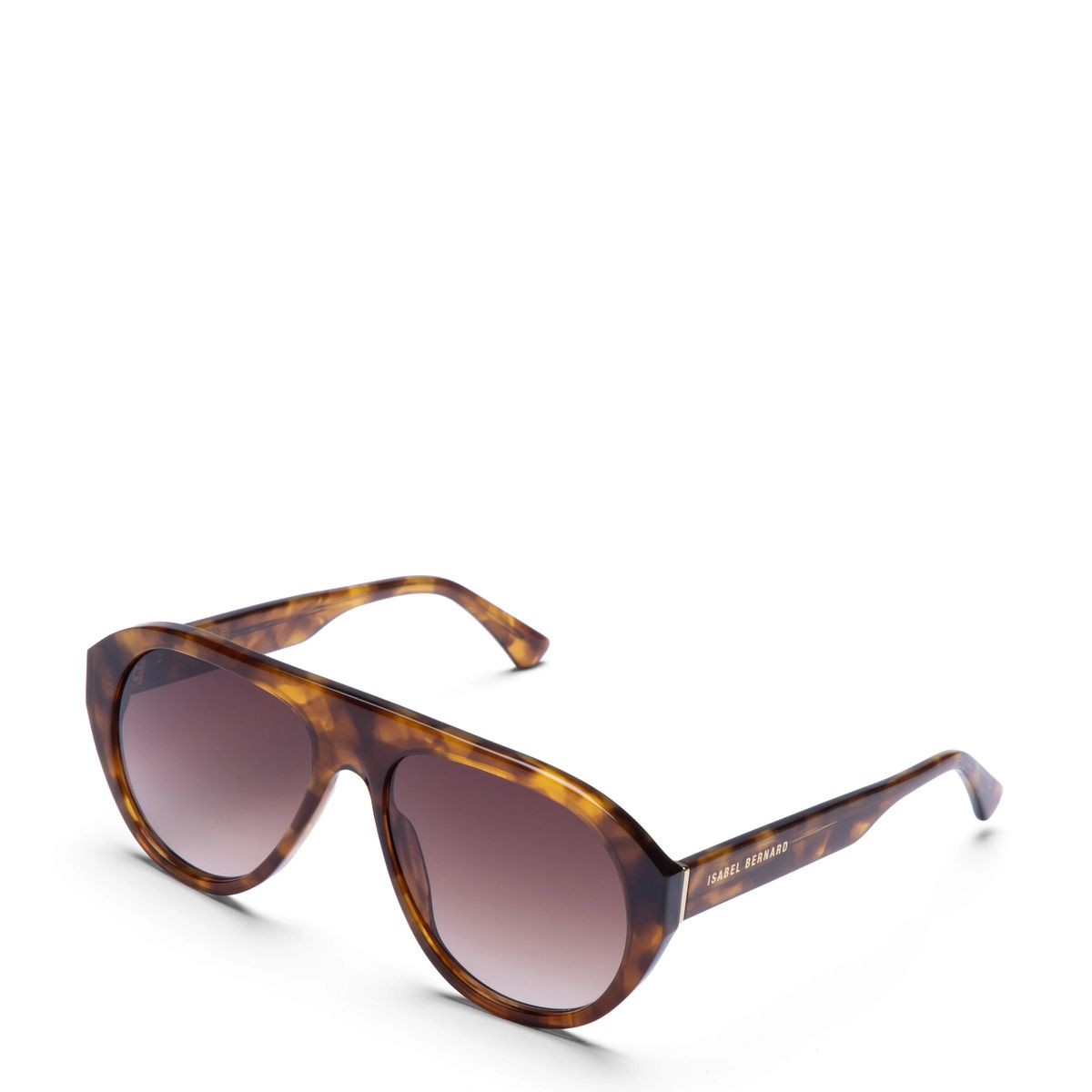 Markante Aviator-Sonnenbrille in Tortoise