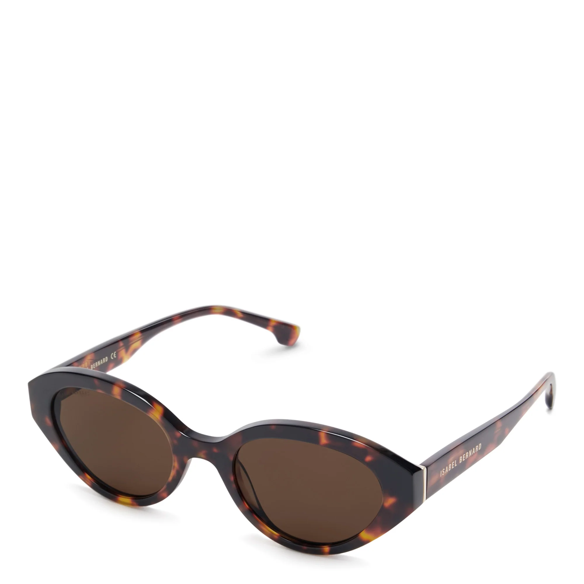 Schicke Ovale Sonnenbrille in Schildpatt-Optik