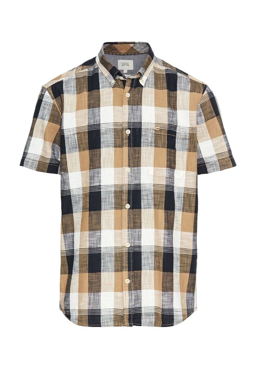 Klassisches kariertes Kurzarmhemd aus Baumwolle