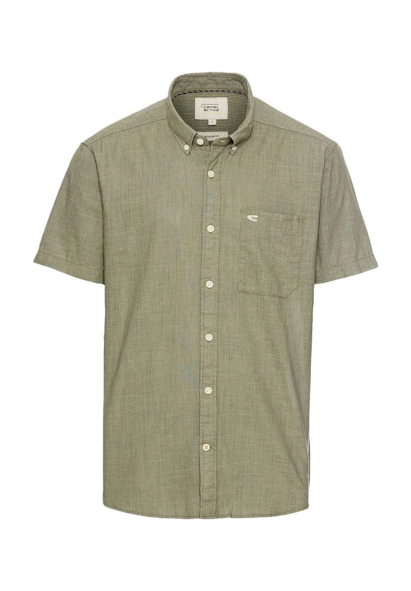 Gestreiftes Baumwollhemd Regular Fit